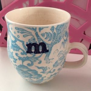 Anthropologie Initial M Mug